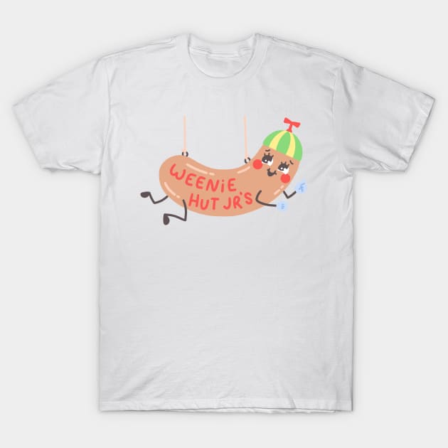 Weenie Cartoon Funny Art T-Shirt by Sweetums Art Shop